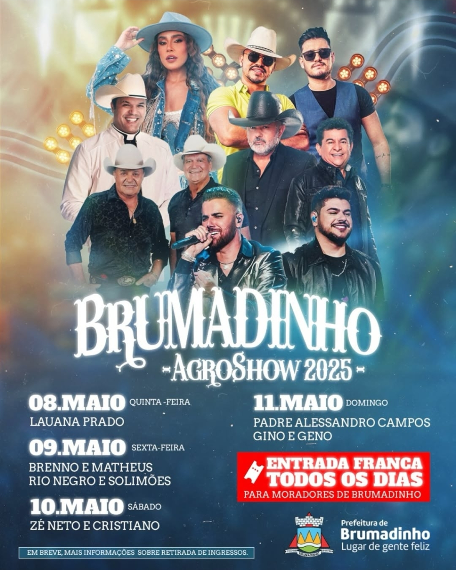 Brumadinho confirma programação completa do Brumadinho Agroshow 2025